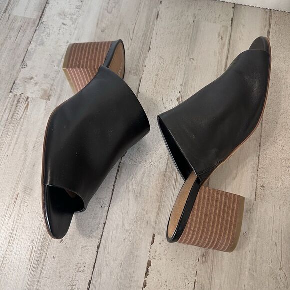 Lane Bryant Slip On Block Heels Mules 8W Summer Open Toe Dressy Party Cocktail - Picture 8 of 8